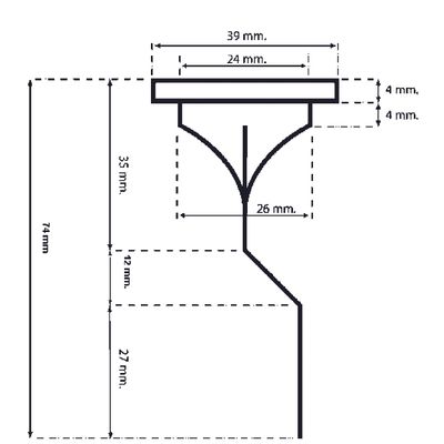Aquarotter Gummimembrane, CAMPUS, für wasserlose Wandurinale Bild 2