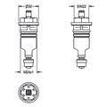 Aquarotter Funktionsteil, für AQUALINE WC-Spüler, Kunststoff, DN 20 Bild 3