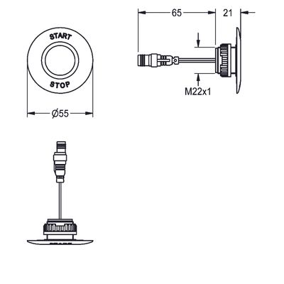 Aquarotter Piezo-Taster, A3000open Bild 3