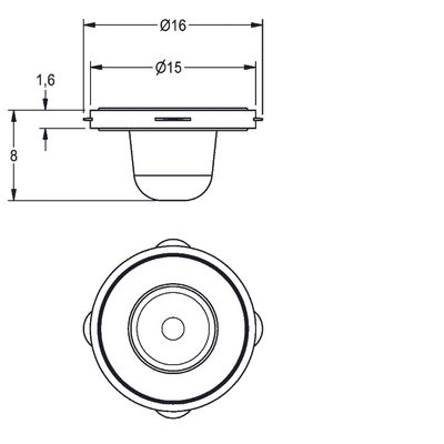 Aquarotter Siebdichtung, (VPE 10 Stück), 16 x 8 x 1.6 mm Bild 2