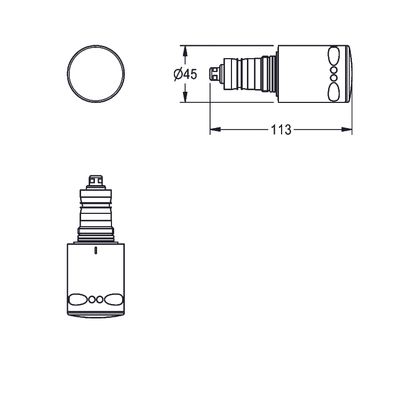 Aquarotter Thermostatsteuereinheit Griff nicht steigende Spindel Bild 3