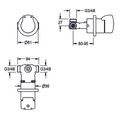 Aquarotter Selbstschluss-Eingriffmischer AQUAMIX, Komplettarmatur Bild 3