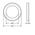 Aquarotter Schubrosette mit O-Ring, für AQUAMIX -Duscharmturen, Farbe silberfarben Bild 4