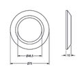 Aquarotter Schubrosette mit O-Ring Bild 3