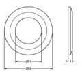 Aquarotter Schubrosette, mit O-Ring, 93 x 50 mm Bild 3