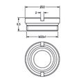Aquarotter Ventilsitz, mit O-Ring, DN 20 Bild 3