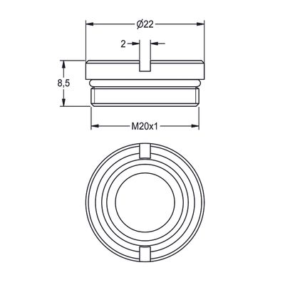 Aquarotter Ventilsitz, mit O-Ring, DN 20 Bild 3