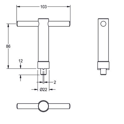 Aquarotter Ventilsitzschlüssel, DN 20 Bild 4