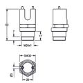 Aquarotter Montageschlüssel PROTRONIC, für Magnetventilkartusche der Urinalspüler Bild 4