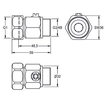 Aquarotter Wassermengenregulierung, G1xG3 / 4B Bild 3