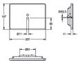 Aquarotter Edelstahlabdeckplatte, PROTRONIC A3000open, 207 x 147 mm Bild 2