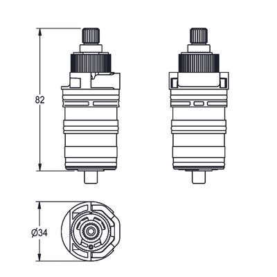 Aquarotter Thermoelement, AQUALINE-Therm, für Thermostatarmaturen Bild 3