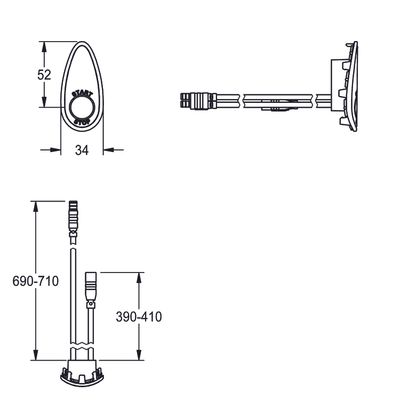 Aquarotter Sensor, AQUACONTACT, für Duschpaneel Bild 3