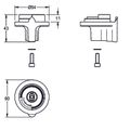 Aquarotter Temperaturwahlgriff zum SMARTWAVE-Duschpaneel Bild 3