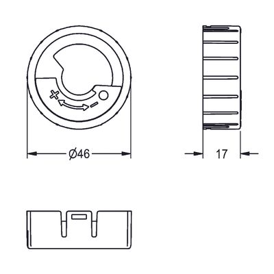Aquarotter Temperaturanschlag FRAMIC, für F5S-Mix Selbstschluss AP / UP-Batterie, Farbe bunt Bild 3