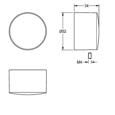 Aquarotter Druckkappe, für F5S-Therm Selbstschluss-Thermostatbatterie Bild 3