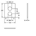 Aquarotter Edelstahlabdeckplatte, F5, 190 x 245 mm Bild 3