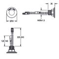 Aquarotter Tastsensor F5, ID12 / 00001, mit Rosettenring Bild 3