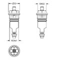 Aquarotter Funktionsteil DN 15, waschen / spülen, Farbkennung gelb Bild 4