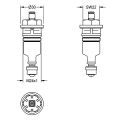 Aquarotter Funktionsteil, für AQUALINE WC-Spüler, Kunststoff, DN 20 Bild 4