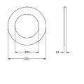 Aquarotter Dichtung, 24 x 15 x 1,5 mm Bild 4