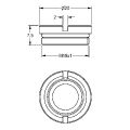 Aquarotter Ventilsitz, mit O-Ring, DN 15 Bild 4