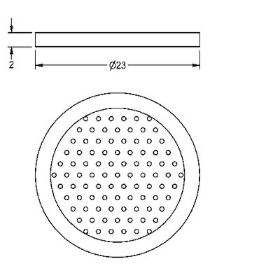 Aquarotter Siebdichtung, 23,3 x 19 x 2 mm Bild 4