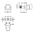 Aquarotter Selbstschluss-Eingriffmischer AQUAMIX, Komplettarmatur Bild 4