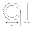 Aquarotter Schubrosette mit O-Ring, für AQUAMIX -Duscharmturen, Farbe silberfarben Bild 5