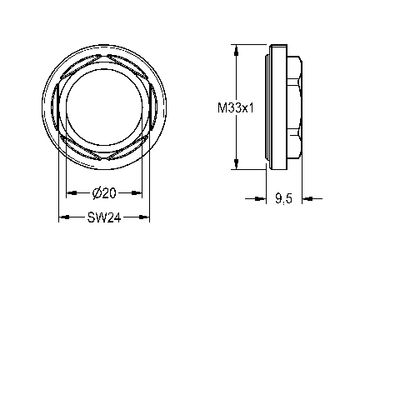 Aquarotter Gewindering M33 x 1 zum Funktionsteil Bild 5