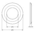 Aquarotter Schubrosette, mit O-Ring, 93 x 50 mm Bild 4