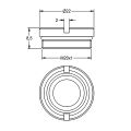 Aquarotter Ventilsitz, mit O-Ring, DN 20 Bild 4