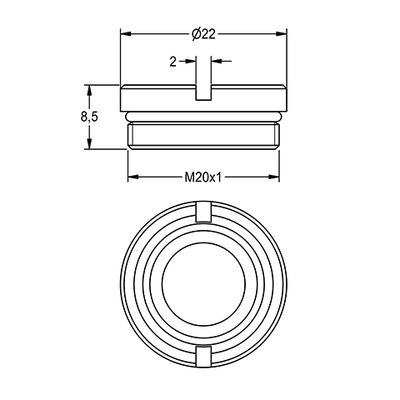 Aquarotter Ventilsitz, mit O-Ring, DN 20 Bild 4