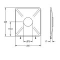 Aquarotter Edelstahlabdeckplatte, AQUAMIX, 205 x 225 mm Bild 4