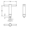 Aquarotter Ventilsitzschlüssel, DN 20 Bild 5
