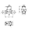 Aquarotter Magnetventil 6 V DC, ohne Schmutzfangsieb, für Siphonsteuerung, 3/4"B Bild 5