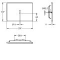 Aquarotter Edelstahlabdeckplatte, PROTRONIC A3000open, 207 x 147 mm Bild 3
