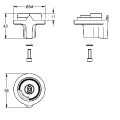 Aquarotter Temperaturwahlgriff zum SMARTWAVE-Duschpaneel Bild 4
