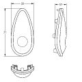 Aquarotter Elastomertaster zum SMARTWAVE- Duschpaneel Bild 4
