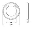 Aquarotter Schubrosette für Thermostat, mit Farbmarkierung und O-Ring, Farbe silberfarben Bild 4