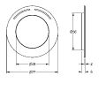Aquarotter Rosette F5, mit Farbmarkierung und O-Ring Bild 4
