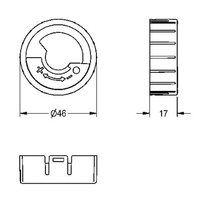 Aquarotter Temperaturanschlag FRAMIC, für F5S-Mix Selbstschluss AP / UP-Batterie, Farbe bunt Bild 4