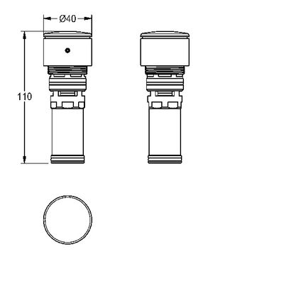 Aquarotter Oberteil mit ABS2, für Aqualine-S Wascharmaturen u.F3S Ventile u.Batterien Bild 4