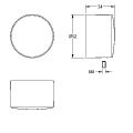 Aquarotter F5 Druckkappe, für F5S-Therm Selbstschluss-Thermostatbatterie Bild 4