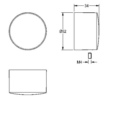 Aquarotter Druckkappe, für F5S-Therm Selbstschluss-Thermostatbatterie Bild 4