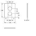 Aquarotter Edelstahlabdeckplatte, F5, 190 x 245 mm Bild 4
