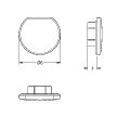 Aquarotter Stopfen F5, D.6, Farbe silberfarben Bild 4