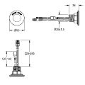 Aquarotter Tastsensor F5, ID12 / 00001, mit Rosettenring Bild 4