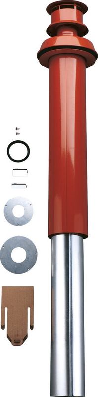 Bosch / Junkers Luft-/Abgasrohr AZ 210, rot, 80/110 mm, max. Rohrlaenge 1350 mm, Farbe dachsteinrot Bild 1