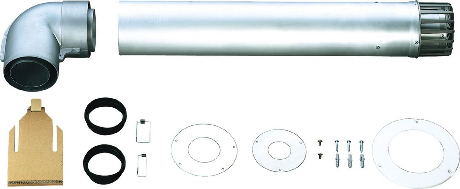 Bosch / Junkers Abgaszubehör AZ 350, Grundzubehör, für Abgasleitung waagerecht Bild 1